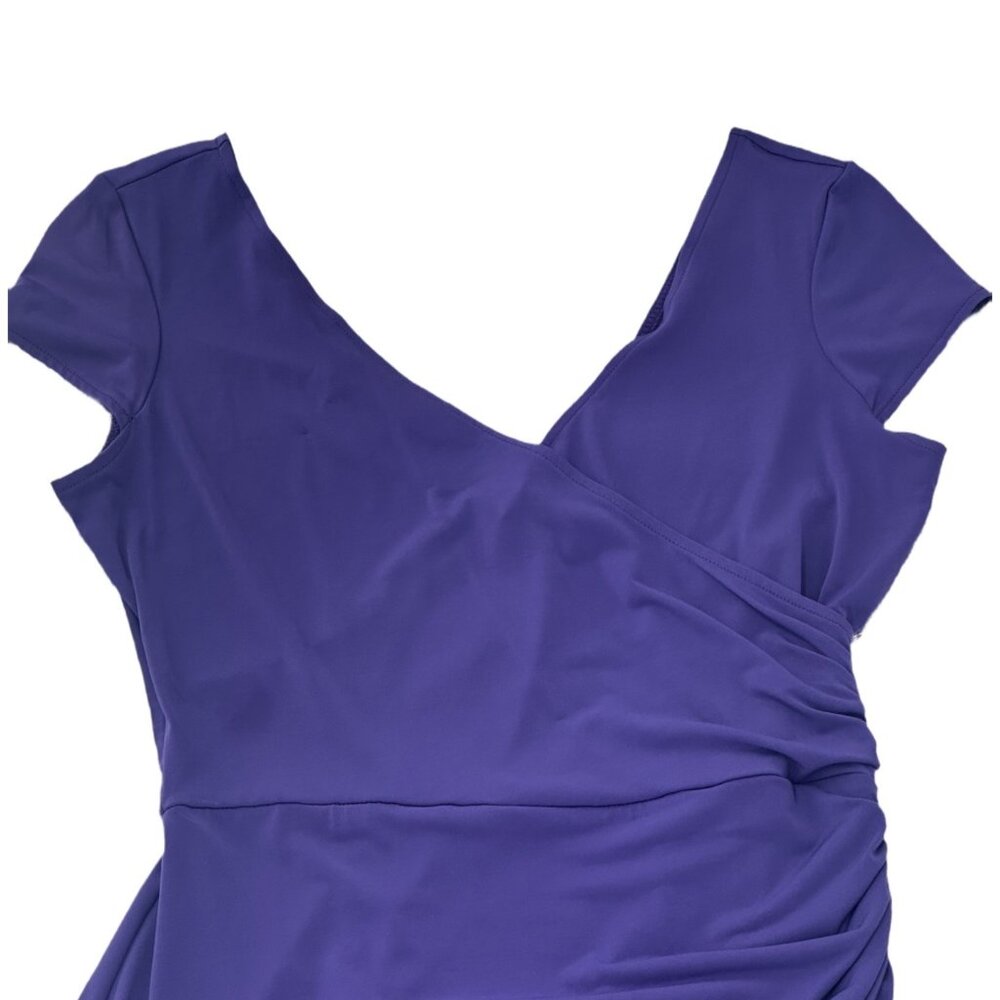 Maggy L Cocktail Dress Deep Purple Size 10 - Picture 5 of 7